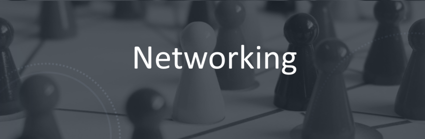 A banner that reads "networking"